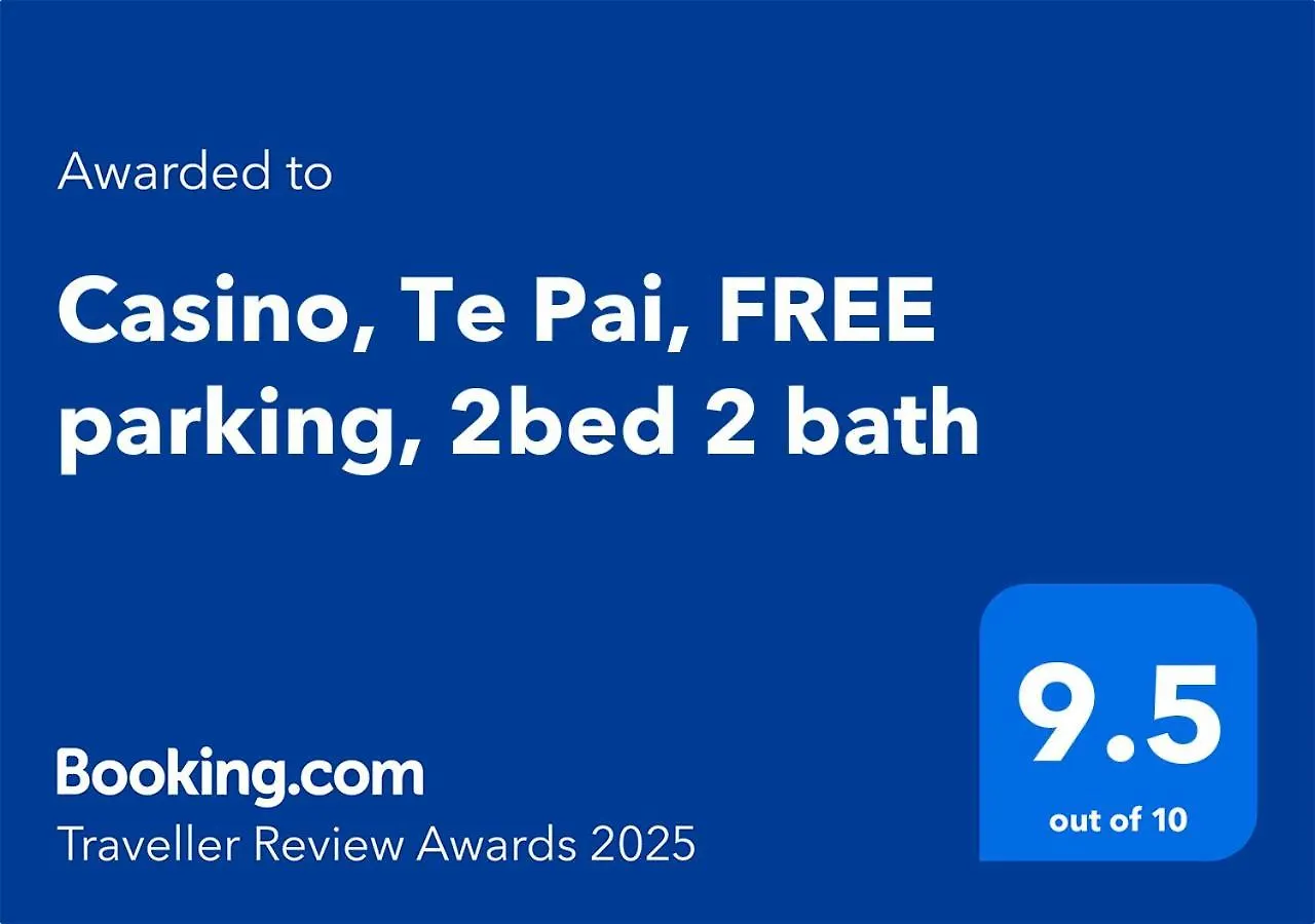Апартаменты Casino, Te Pai, Free Parking, 2Bed 2 Bath Крайстчёрч